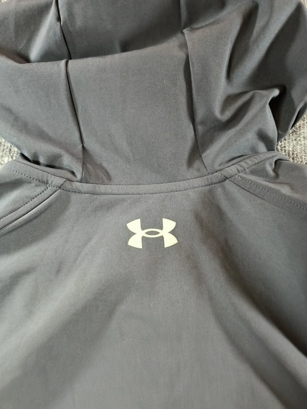 Under Armour Jacket Men Medium Black Storm Full Zip Golf Hybrid Hood Pocket M